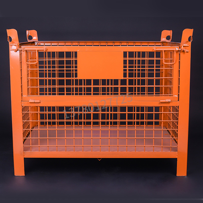 Lockable Folding 50*100mm 1000KG Capacity Steel Pallet Cages