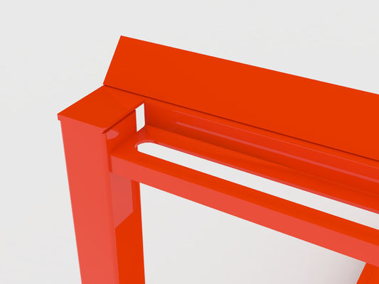 Red Orange 30*50mm Upright 150KG Capacity Stackable Stillages