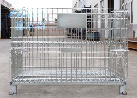Transportation 5/1 Stackability RAL Galvanized Wire Mesh Box Pallet