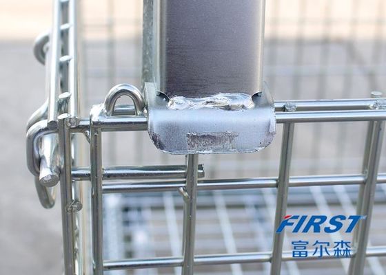 Stackable Steel Q235 50*50mm Wire Mesh Box Pallet