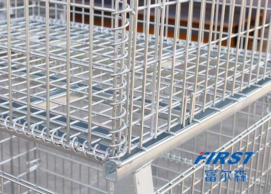 Stackable Steel Q235 50*50mm Wire Mesh Box Pallet