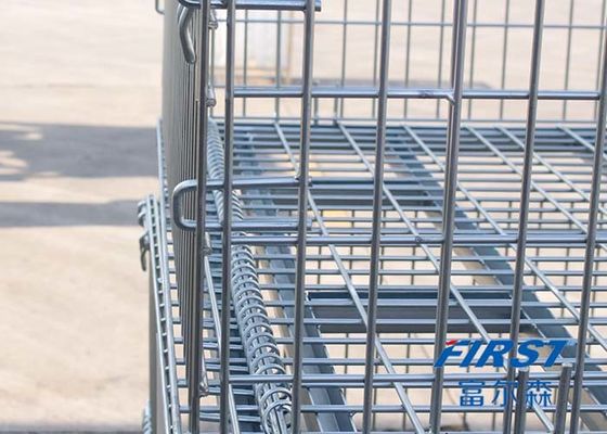 Stackable Steel Q235 50*50mm Wire Mesh Box Pallet