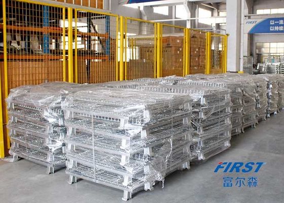 Four Rings 0.31m3 6.3mm Gauge Wire Mesh Box Pallet