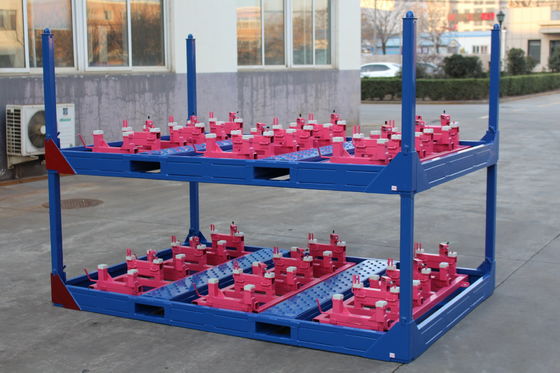 2000KGS 4 Layers Detachable Stackable Steel Pallets