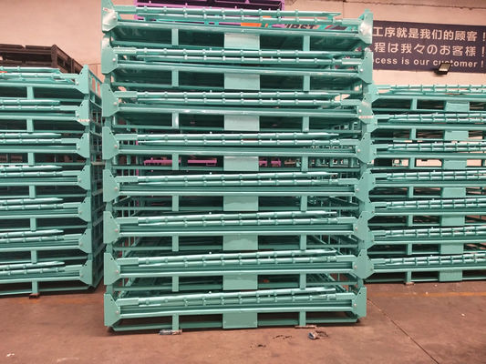 Fork Access 50*100mm Mesh 6.0mm Wire Metal Pallet Cages
