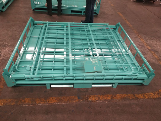 Fork Access 50*100mm Mesh 6.0mm Wire Metal Pallet Cages
