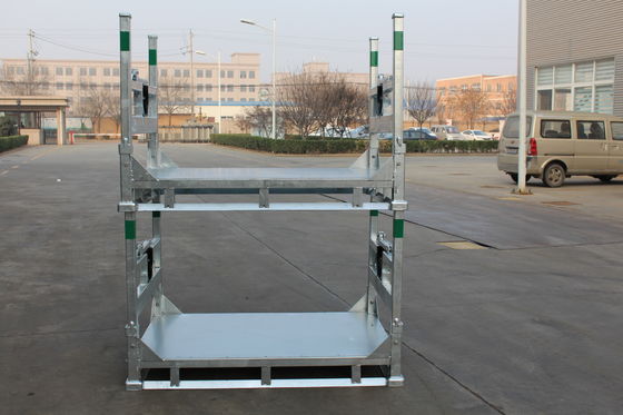 1540mm Height 1000KGS Stackable Steel Transport Pallet