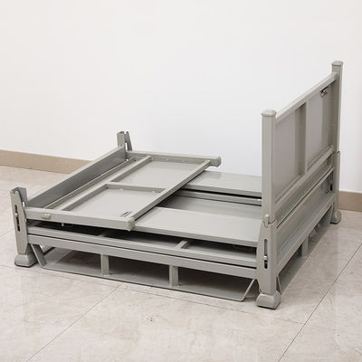 CE Powder Coated 4 Layer Stacking Metal Pallet Cages