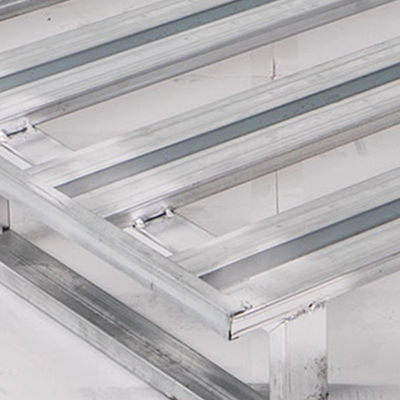 Warehouse Rack Zinc Plated 2000kg Heavy Duty Steel Pallet