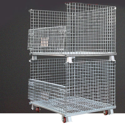 CE RAL Powder Coated 1000KG Folding Wire Mesh Container