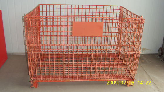 CE RAL Powder Coated 1000KG Folding Wire Mesh Container